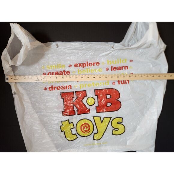 Vintage KB KayBee Toys Plastic Bag 1990s Toy Store Memorabilia Collectible - Picture 3 of 4
